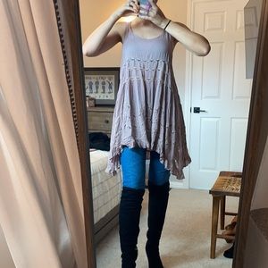 Free People Voile Trapeze Slip Dress  - M